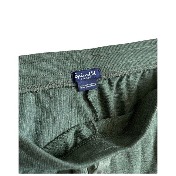 Splendid Camo Camouflage Side Stripe Green Joggers Sweatpants Size 2XL XXL - EUC - Picture 6 of 11